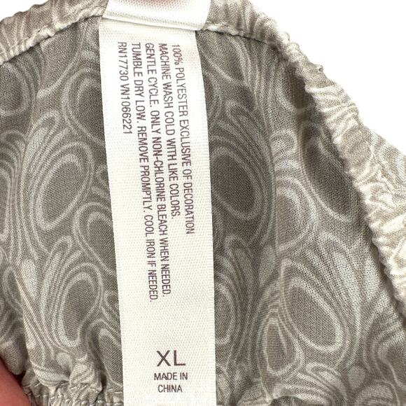 Gilligan‎ & O'Malley Patterned Lace Trim V-neck Chemise Womens Size Extra Large - Picture 5 of 7